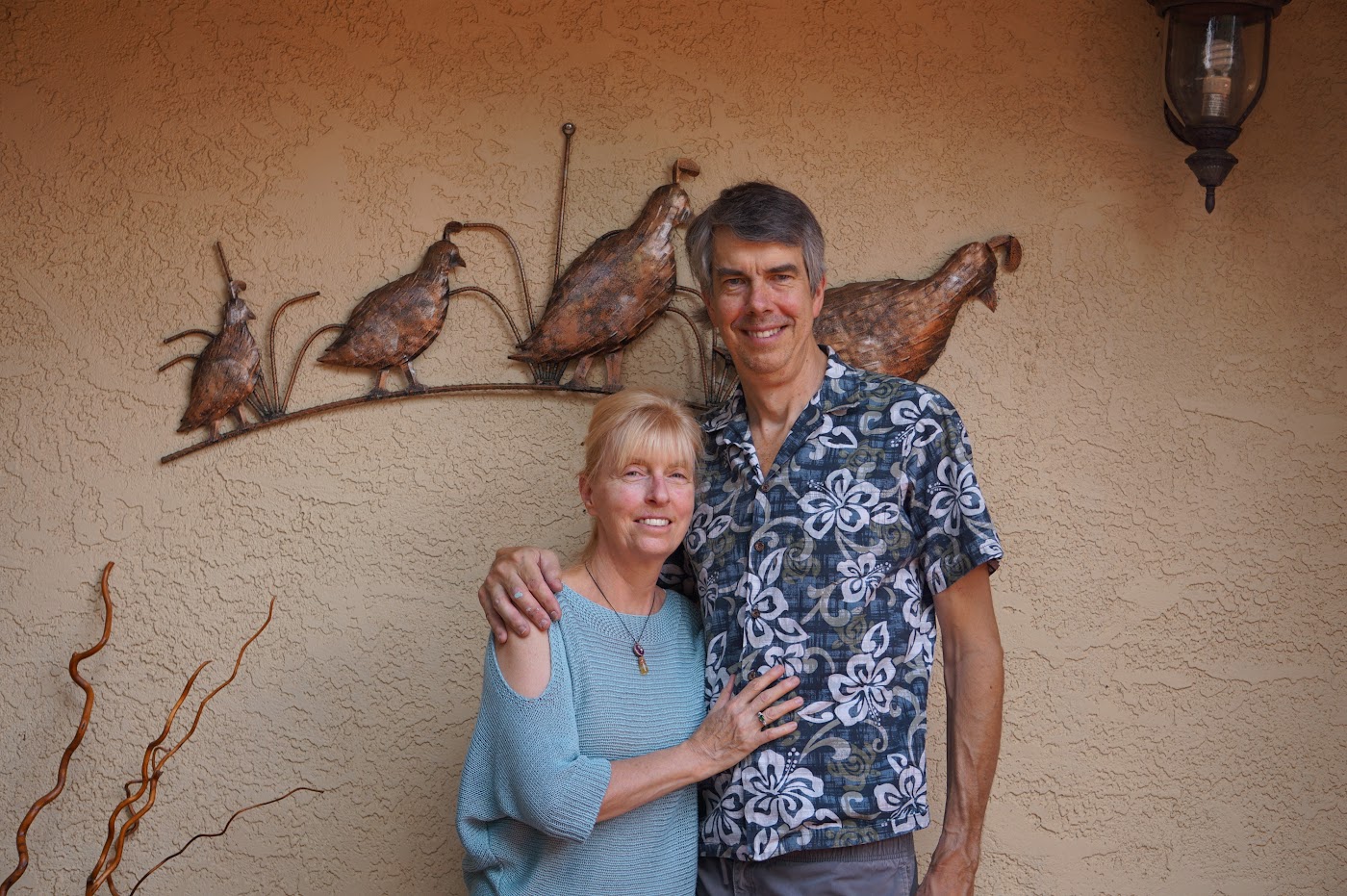 Sandi and Bill Manteiga, Superhosts of Quail Hollow Properties, in Sedona